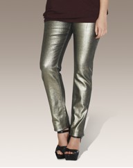Metallic Skinny Jeans Length 30in