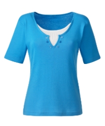 Mock Insert Jersey Top