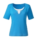 Mock Insert Jersey Top