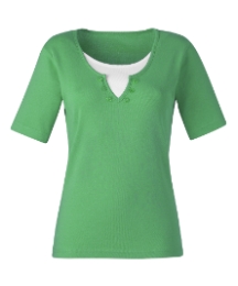 Mock Insert Jersey Top