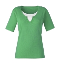 Mock Insert Jersey Top