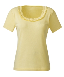 Ruffle Jersey Top