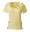 Ruffle Jersey Top