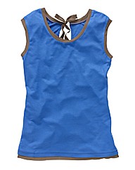 Jersey Top with Colour Edge Trim