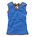 Jersey Top with Colour Edge Trim