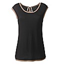 Jersey Top with Colour Edge Trim