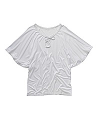 Jersey Top With Angel Sleeves