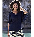 Jersey Top With Angel Sleeves