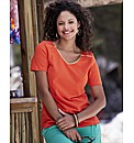 T-Shirt with Gold Detail Trim