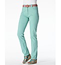 Coloured Straight Leg Jeans Length 25in