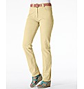 Coloured Straight Leg Jeans Length 31in