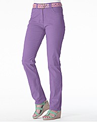 Coloured Straight Leg Jeans Length 29in