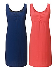Pack of 2 Plain Jersey Dresses