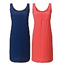 Pack of 2 Plain Jersey Dresses