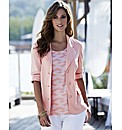 Jersey Blazer with Print Cuff