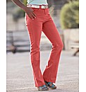 Coloured Bootcut Jeans Length 32in
