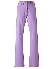 Coloured Bootcut Jeans Length 32in