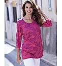 Lace Print Tunic