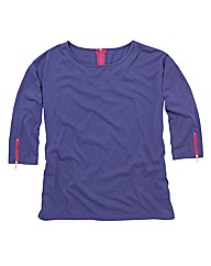 Jersey Top with Zip Detail