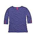 Jersey Top with Zip Detail