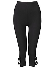Crop Leggings With Bow Detail 19in