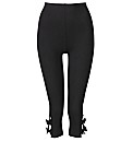 Crop Leggings With Bow Detail 19in