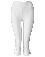 Crop Leggings With Bow Detail 19in