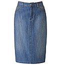 Denim Pencil Skirt 25in