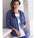 Zip Through Hooded Top