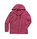 Zip Through Hooded Top