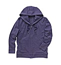 Zip Through Hooded Top