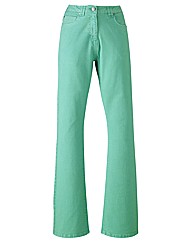 Coloured Bootcut Jeans 28in