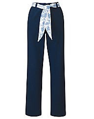 Trousers With Tie Detail 27in