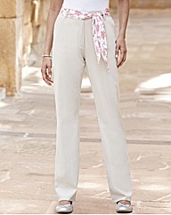 Trousers With Tie Detail 29in