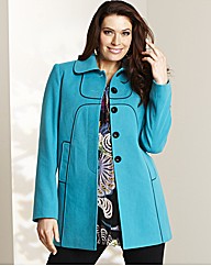 Contrast Piping Coat