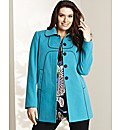 Contrast Piping Coat