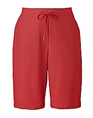 Plain Linen Shorts
