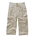 Plain Linen Crop Trousers 19in