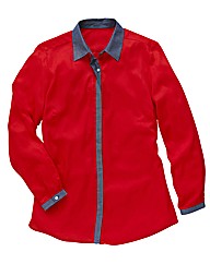 Chambray Trim Shirt