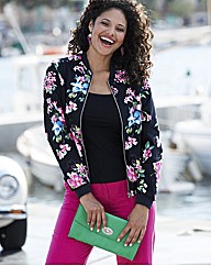 Floral Bomber Jacket