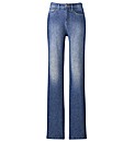 Jersey Straight Leg Jeans Length 29in