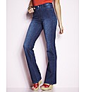 Jersey Bootcut Jeans Length 28in