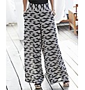Palazzo Print Trousers 30in