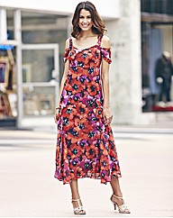 Printed Chiffon Dress