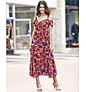 Printed Chiffon Dress