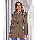 Peplum Trench Coat