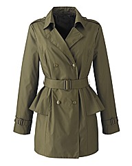 Peplum Trench Coat