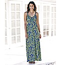 Printed Jersey Maxi Dress