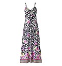 Printed Jersey Maxi Dress
