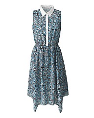 Hanky Hem Print Dress